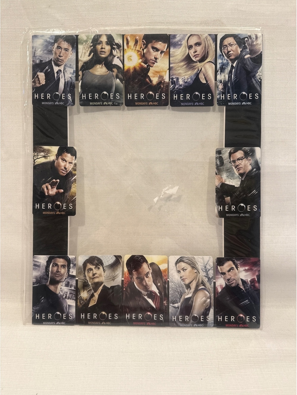 Heroes TV Show 2010 Promo Pocket Calendar Trading Card Set NBC Collectible